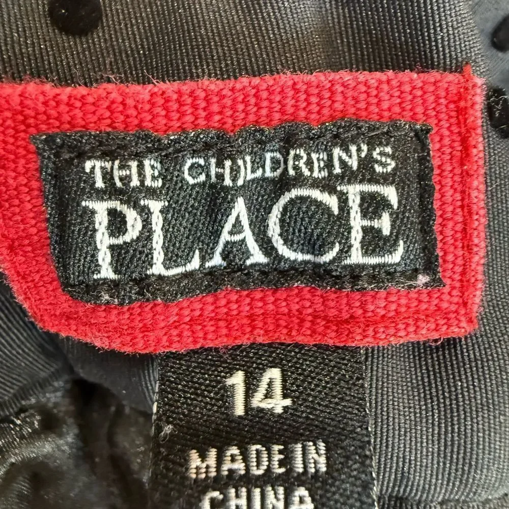 Childrens Place Size 14 Black Adjustable Skirt